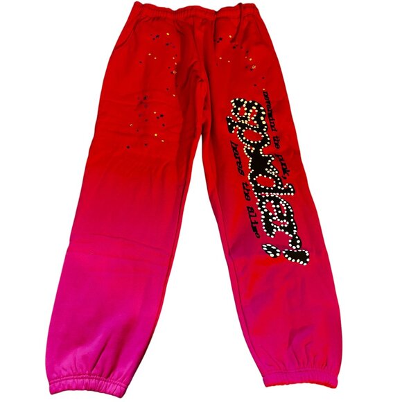 Sp5der 'P*NK V2' Sweatpants Pink - Picture 1 of 4
